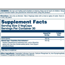 Adrenal 170mg - 60 vcaps Solaray