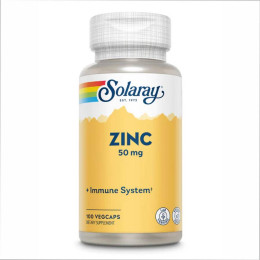 Zinc 50mg - 100 vcaps Solaray