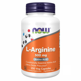 Arginine 500mg - 250 vcaps Now Foods