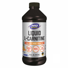 Carnitine Liquid - 16 oz Tropical Punch Now Foods