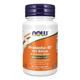 Probiotic-10™ 100 Billion - 30 vcaps Now Foods