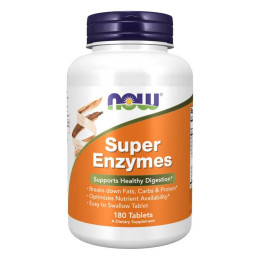 Super Enzymes - 180 tabs Now Foods