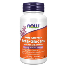 Beta-Glucans with ImmunEnhancer Extra Strength - 60 vcaps Now Foods