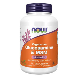 Veg Glucosamine & MSM 500/500 - 120 vcaps Now Foods