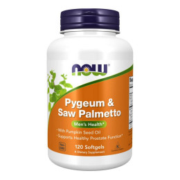 Pygeum & Saw Palmetto 25/80mg - 120 sgels Now Foods