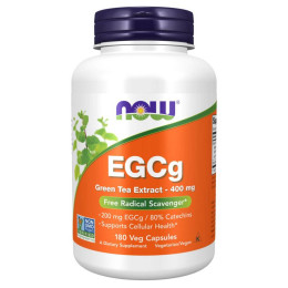 EGCg Green Tea Extract 400mg - 180 vcaps Now Foods