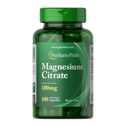 Magnesium Citrate 100 mg - 100 caps Puritans Pride