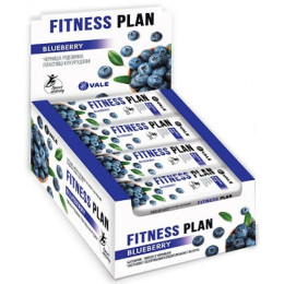 Fitness Plan Muesli Bar - 30x25g Bluberry VALE