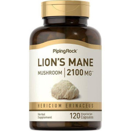 Super Lion's Mane Mushroom, 2100 mg, 90 Vegetarian Capsules Piping Rock