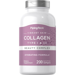 Collagen Type I & III, 200 Quick Release Softgels Piping Rock