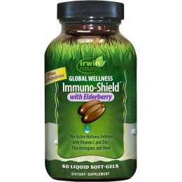 Оздоровительный комплекс с бузиной Irwin Naturals Global Wellness Immuno-Shield with Sambucus Elderberry 60 Irwin Naturals