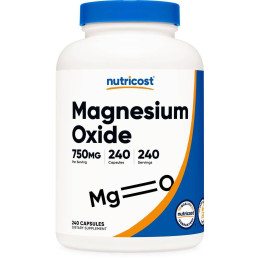 Magnesium Oxide, 750 mg , 240 Capsules