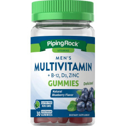 Витаминно-минеральный комплекс для мужчин Piping Rock Men's Multivitamin (Natural Blueberry), 30 Vegetarian Piping Rock