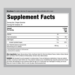 Saw Palmetto (Natural Lemon), 60 Vegan Gummies Nature's Truth