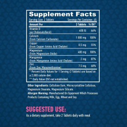 Calcium Magnesium & Zinc with Vitamin D 90 tabl