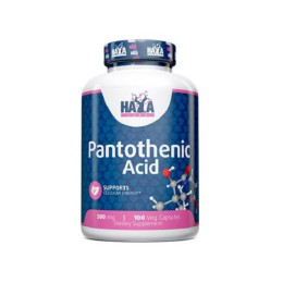 Пантотенова кислота Haya Labs Pantothenic Acid 500 mg 100 Vcaps