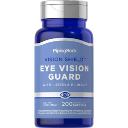 Lutein Bilberry Eye Vision Guard + Zeaxanthin, 200 Quick Release Softgels Piping Rock