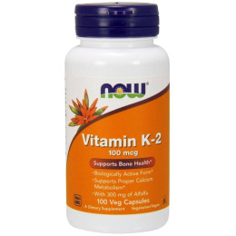 Вітамін К-2 Now Vitamin K-2, 100 mcg 100 veg caps