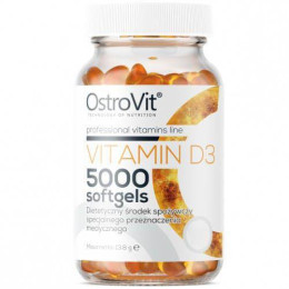 Витамин D3 Ostrovit Vitamin D3 5000 250 softgel OstroVit