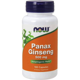 Екстракт кореня женьшеню Now Panax Ginseng 500mg 100 caps