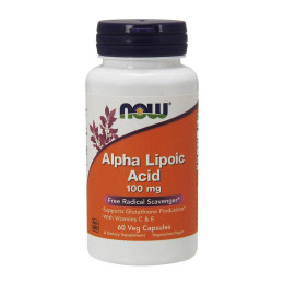 Альфа-ліпоєва кислота NOW Alpha Lipoic Acid 100 mg 60 caps