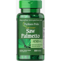 Со Пальметто Puritan's Pride Saw Palmetto 450 mg 100 Capsules Puritan's Pride