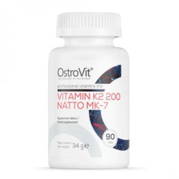 Витамин К2 Ostrovit Vitamin K2 200 Natto MK-7 90 tabs OstroVit