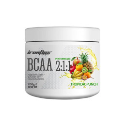 Амінокислоти Ironflex BCAA Performance 2:1:1 200 g (Tropical) IronFlex