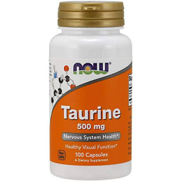 Таурин Now Taurine 500mg 100 caps