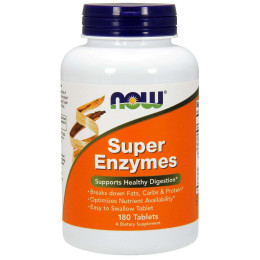 Ензими Now Super Enzymes 180tabl NOW