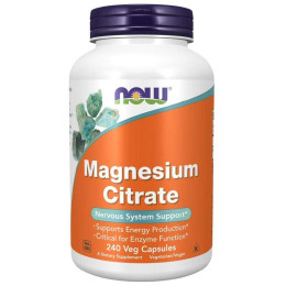 Магній Now Magnesium Citrate 240 caps NOW