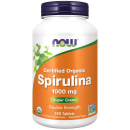 Спирулина Now Spirulina 1000mg 240tabl NOW