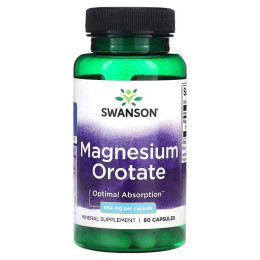 Magnesium Orotate, 654 mg, 60 Capsules Swanson