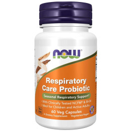 Пробіотик Now Respiratory Care Probiotic, 60 Veg Capsules NOW