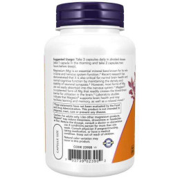 Магний L-треонат NOW Magtein 90 Veg Capsules NOW