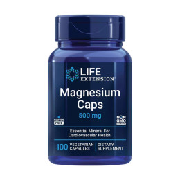 Магний Life Extension Magnesium Caps 500 mg 100 Vegetarian Capsules Life Extension