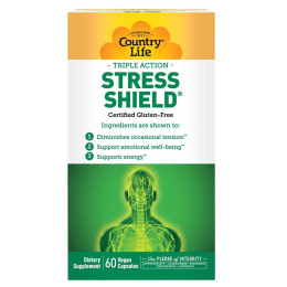 Вітамінно-мінеральний комплекс від стресу Country Life Triple Action Stress Shield 60 Vegan Capsules Country Life