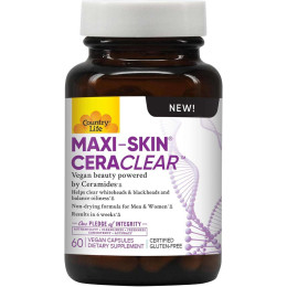 Добавка для здоров'я шкіри Country Life Maxi-Skin CeraClear 60 Vegan Capsules Country Life