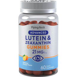 Lutein + Zeaxanthin (Delicious Orange), 21 mg (per serving), 60 Vegan Gummies Piping Rock