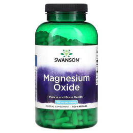 Magnesium Oxide 200 mg 500 Caps Swanson