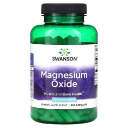 Magnesium Oxide 200 mg 250 Caps Swanson