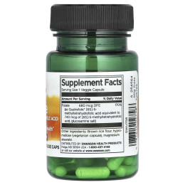 Folate, 5-Methyltetrahydrofolic Acid, 680 mcg, 30 Veggie Swanson