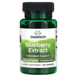 Blueberry Extract, Standardized, 60 mg, 90 Capsules Swanson