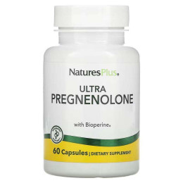 Ультра Прегненолон Nature's Plus Ultra Pregnenolone, 60 Vegetarian Capsules Nature's Plus