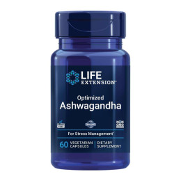 Экстракт Ашвагандха Life Extension Optimized Ashwagandha 60 Vegetarian Capsules Life Extension