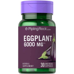 Екстракт баклажанів Piping Rock Eggplant Extract 6000 mg 30 Quick Release Capsules Piping Rock