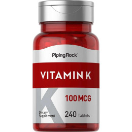 Витамин К Piping Rock Vitamin K 100 mcg 240 Tablets Piping Rock