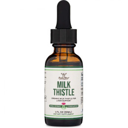 Екстракт розторопші Double Wood Supplements Milk Thistle Organic Seed (108 mg in 1 ml) 30 ml