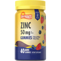 Zinc (Natural Mixed Berry), 50 mg (per serving), 40 Vegan Gummies Sundance