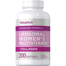 Мультивітаміни та колаген для жінок Piping Rock Liposomal Women's Multivitamins + Collagen, 200 Softgels Piping Rock